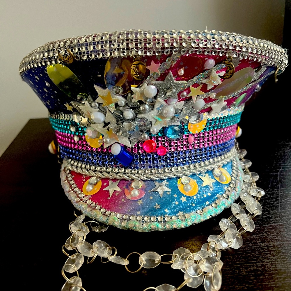 Custom made Captain hat for raves, festivals or Halloween